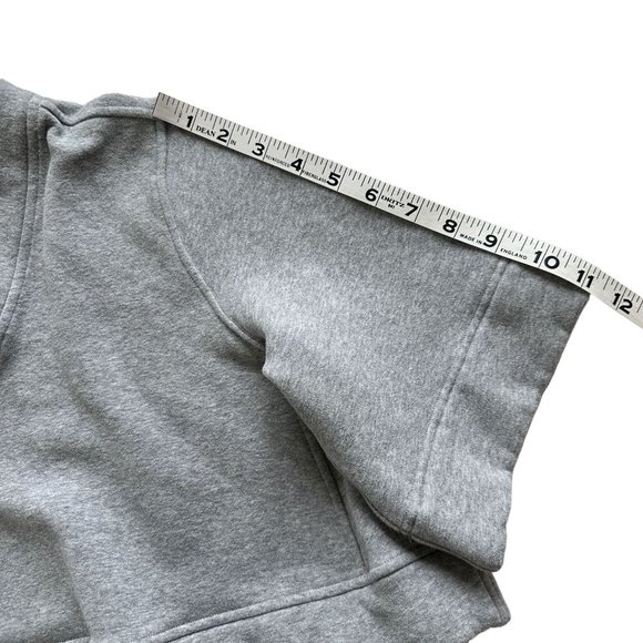 Lululemon SMALL Gray Know Your Angles Crop V-Neck Pullover Fleece Poncho - Picture 11 of 12